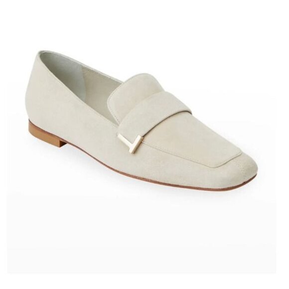 Lafayette 148 New York Eve Square-Toe Suede Loafers Women Size 9.5 - Picture 1 of 16